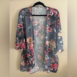Floral Sheer Kimono